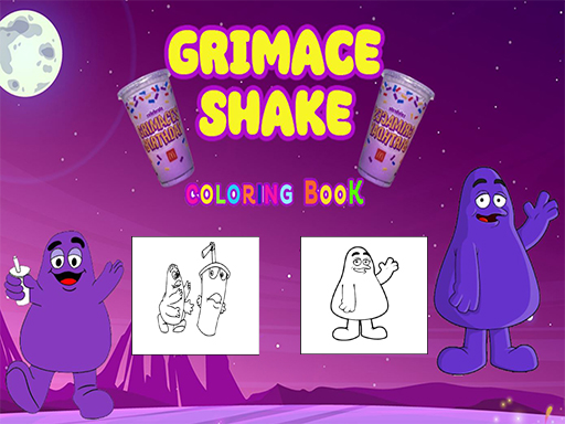 Grimace Shake Coloring img